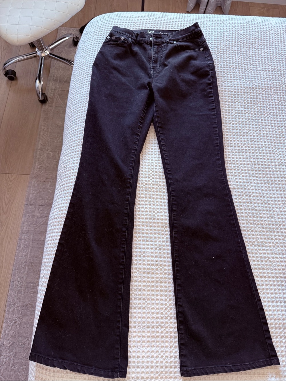 DG2 by Diane Gilman Black Flare Jeans